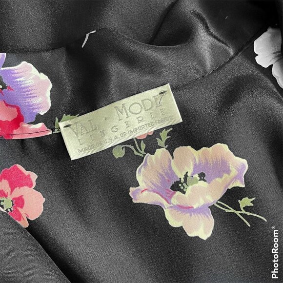 Val Mode Lingerie Vintage 90's Floral Kimono Robe - Picture 6 of 6